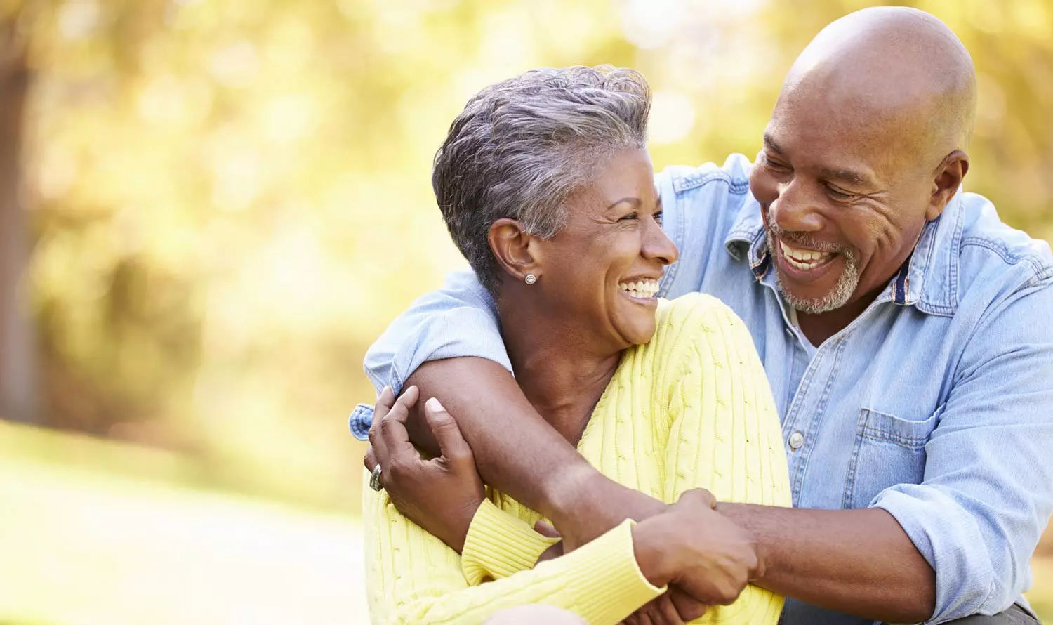Happy older couple