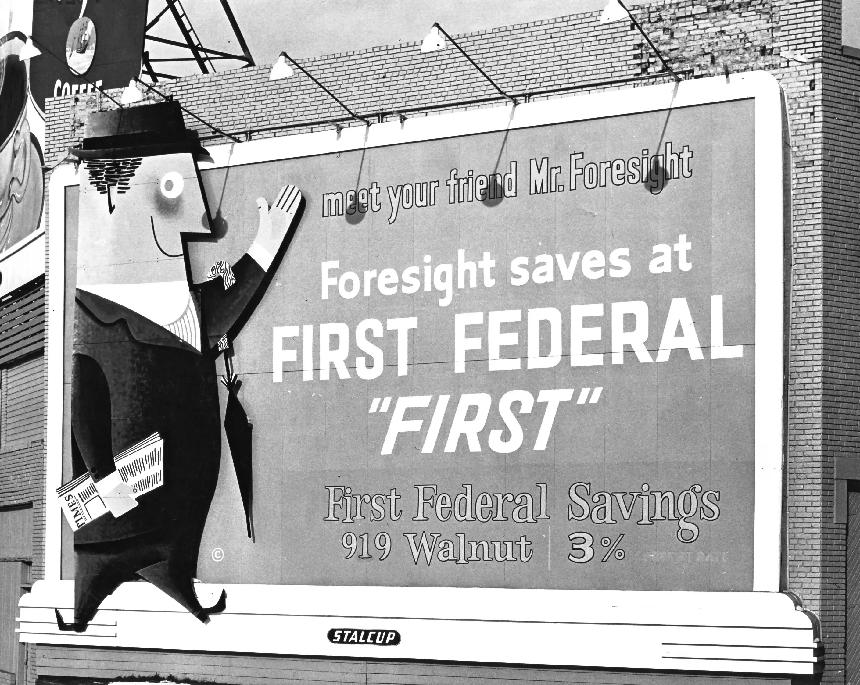 First Federal Bank Mr Foresight Saves Billboard.webp