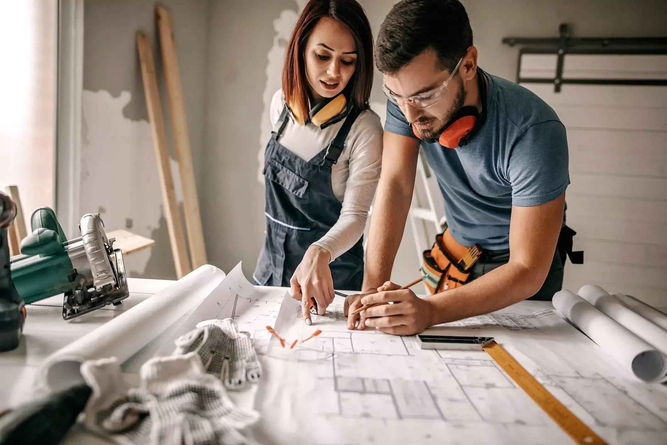 couple planning to update their home