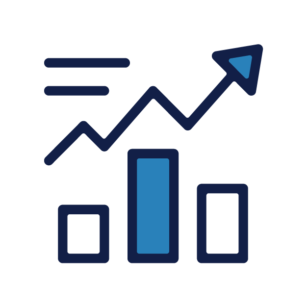 bargraph up rate text