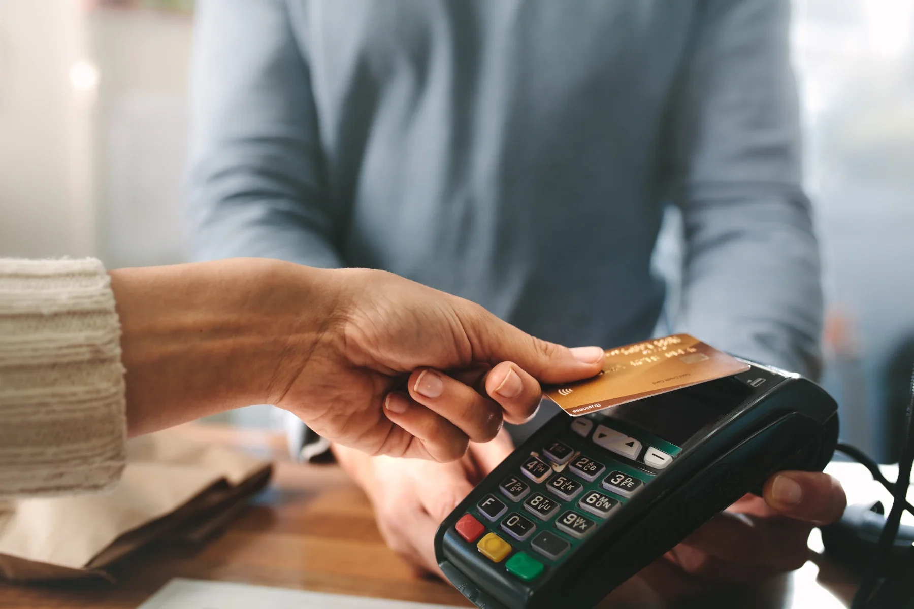 business debit card reader