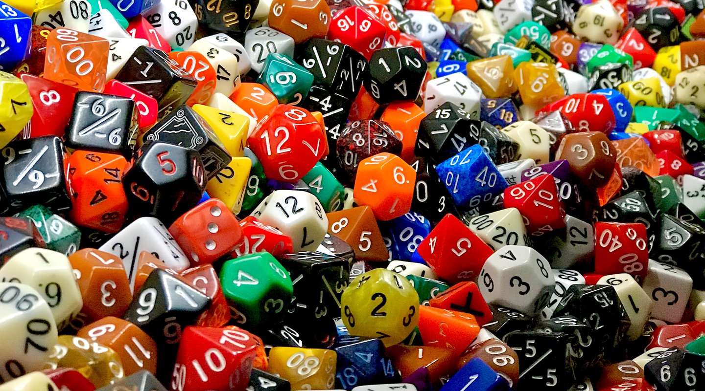 pile of dice