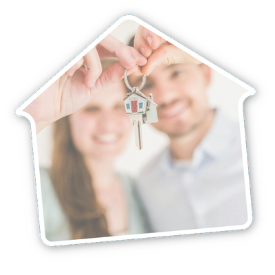 couple in house with keys