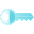 blue key horizontal