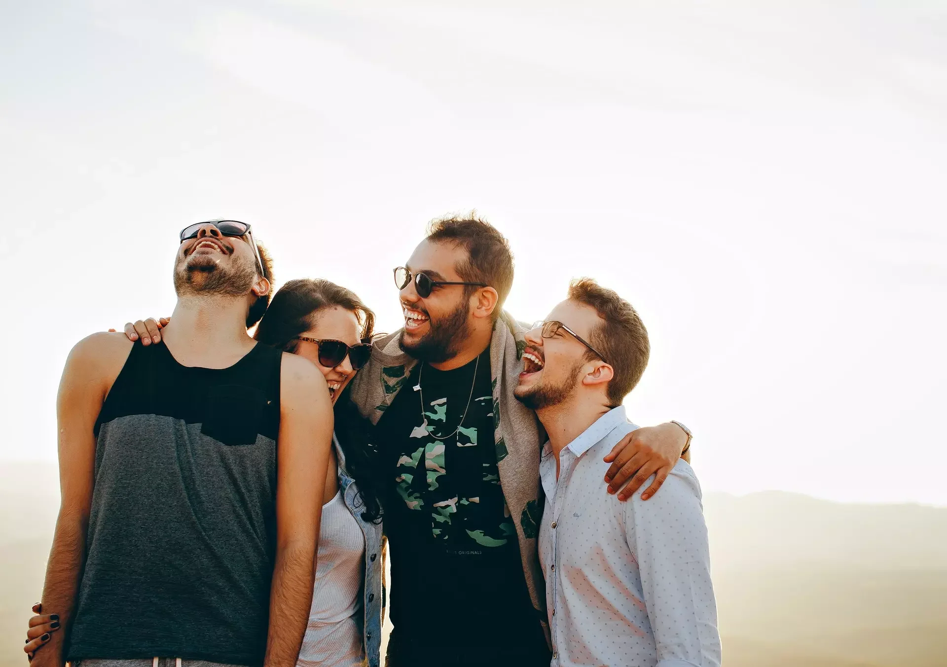 young group smiling