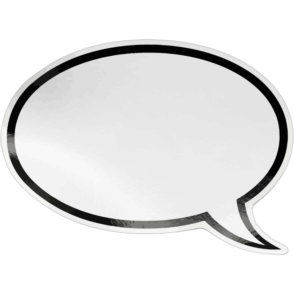 speech bubble sticker