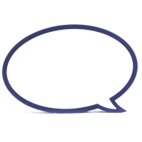 speech bubble blue