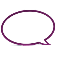 speech bubble fuchsia