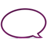 speech bubble fuchsia