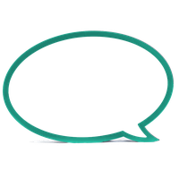 speech bubble seafoam