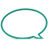 speech bubble seafoam