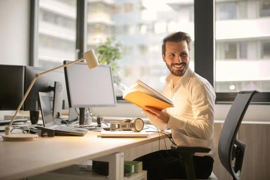 businessman at desk